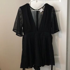 Aliso Black Romper (Australian brand)